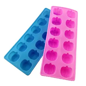 Moldes de silicone para assar com 12 copos, moldes de silicone para assar, de gelatina e pudim, para halloween, alta qualidade, D-0020