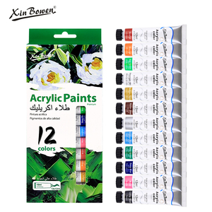 Suministros DE ARTE Xin Bowen, pintura de artista de 12ML, precio al por mayor, pintura acrílica colorida para estudio de arte - Product Image 2