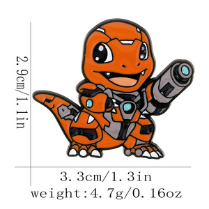 لعبة كزة الوحش لطيف بطة إيفي تشارزارد المينا دبوس - Product Image 2