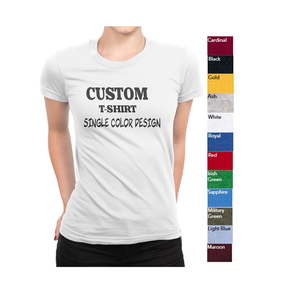 2025 nouveau Style Design <span class=keywords><strong>blanc</strong></span> Jersey respirant <span class=keywords><strong>grande</strong></span> <span class=keywords><strong>taille</strong></span> femmes décontracté personnalisé imprimé graphique T-Shirts - Product Image 2