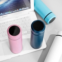 TY Bouteille d'eau intelligente 500ml en acier inoxydable isolée avec affichage de la température par LED Bouteille d'eau électronique intelligente 304
