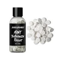 Dentifrice organique pilules lavage de la bouche blanchiment des dents dentifrice comprimés solide bicarbonate de soude voyage menthe noire dentifrice
