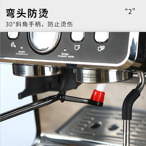 Cepillo de limpieza para cafeteras Kafei Shi, cabezal curvo de PP y nailon, limpiador manual para cabezales de máquinas de espresso. - Product Image 4