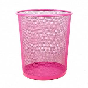 Cesto de esquina de metal para oficina, cesto de basura, contenedor de almacenamiento, cesto de basura doméstico, caja de almacenamiento pequeña de metal - Product Image 3