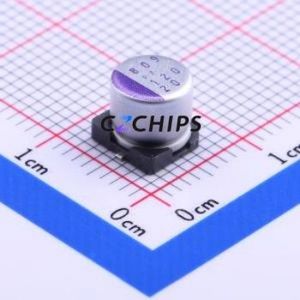 20SVPF120M Solid <b>Capacitor</b> SMD,D6.3xL5.9mm ( Capacitance: 120uF )( Precision: 20% Rated Voltage: 20V ) - Product Image 1