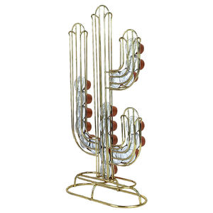 Présentoir de comptoir de cuisine en métal doré <span class=keywords><strong>Nespresso</strong></span> Coffee Pod Capsule Holder Organizer Supports Storage Rack for Coffee - Product Image 4