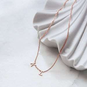 Collier ras du cou personnalisé avec lettres espacées fait à la main collier avec nom initial personnalisé pour cadeau de meilleur ami - Product Image 6