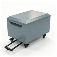 Station d'alimentation portable 5000W 10KWh LiFePO4, générateur solaire, stockage d'énergie de secours domestique, roues de chariot, alimentation extérieure