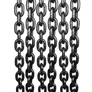 6Mm 10Mm 16Mm 19Mm 20Mm Grade 80 Gelegeerd Staal Korte Link Gelast Heavy Iron Blacken belasting En818-2 G80 Lifting Chain