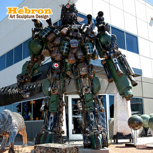 Scultura Robot Personalizzata a Grandezza Naturale, Arte in Metallo Riciclato, Grande Statua di Stormtrooper di <span class=keywords><strong>Star</strong></span> <span class=keywords><strong>Wars</strong></span>, Modello Robot, Scultura Transformers - Product Image 1