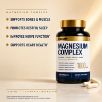 Complément Triple de Magnésium OEM : Capsules de Glycolate de Magnésium et de Citrate de Diméthyl