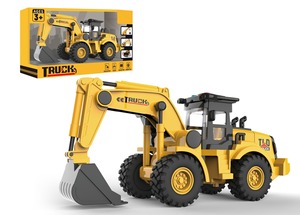 Popolare Giocattolo da Costruzione Realistico 1:16 con Inerzia, Escavatore a Quattro Ruote, Bulldozer, Gru Cingolata con Luci e Suoni, Veicolo di Simulazione - Product Image 3