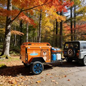 Remolque de Campamento en Forma de Lágrima, Moderno y Espacioso, para Viajes y Vacaciones al Aire Libre - Product Image 3