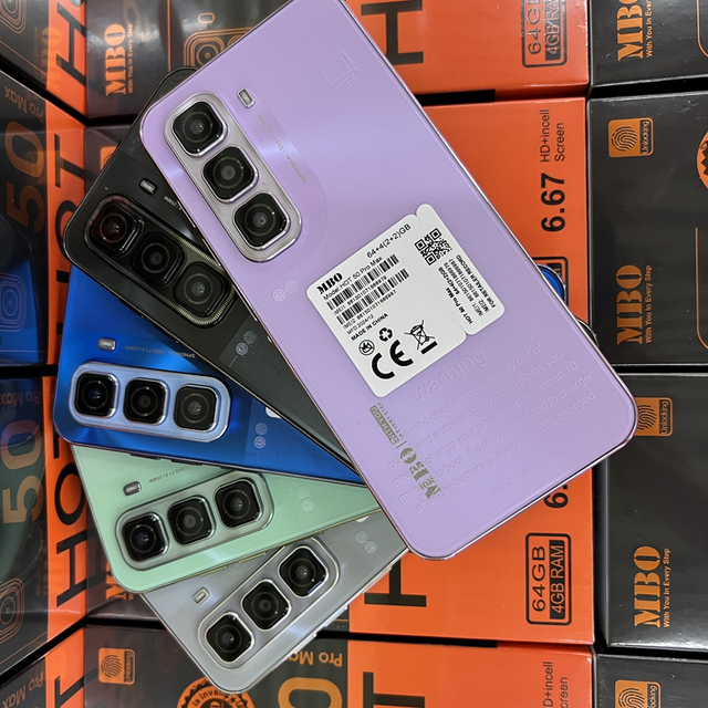 Hot 50 Pro 6.6 Inch HD Incell Android Smartphone New Design Cross-Border True 4G Global Version 108MP Rear Camera 18W English