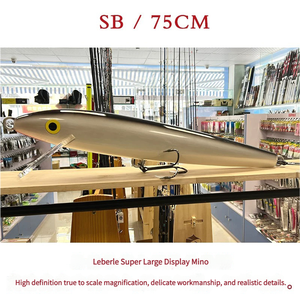 Lớn trò chơi 75cm 600g Minnow triển lãm treble móc cứng ABS nhựa nổi Minnow dài khoảng cách đúc doanh thu hút câu cá mồi - Product Image 5