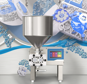 Pantalla PLC Sistema de llenado de bomba de engranajes de diseño compacto de 32KG-miel, champú, salsas - Product Image 1