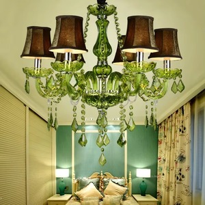 <span class=keywords><strong>Lampadario</strong></span> di cristallo <span class=keywords><strong>verde</strong></span> per camere da letto e matrimoni eleganti lampade a sospensione - Product Image 4