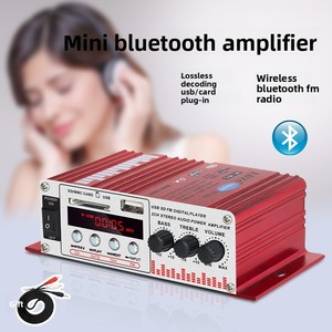 Mini <span class=keywords><strong>Amplificador</strong></span> <span class=keywords><strong>de</strong></span> <span class=keywords><strong>12V</strong></span> para el Hogar <span class=keywords><strong>de</strong></span> 2 Canales con Radio FM, USB y <span class=keywords><strong>Sonido</strong></span> Hi-Fi para Automóvil y Uso Doméstico - Product Image 2