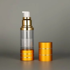 Flacon <span class=keywords><strong>pulvérisateur</strong></span> sans air en plastique pour soins de la peau, rechargeable, argenté, 10 ml, 15 ml, 30 ml, 50 ml, 80 ml, 100 ml, avec revêtement en aluminium - Product Image 4