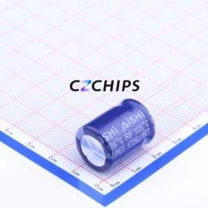 Condensateur électrolytique en aluminium à montage traversant ERF1KM331L20OT, composant à montage traversant THT, D16xL20mm 330uF 20% 100V 7.5mm - Product Image 1