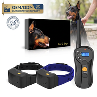 Ferngesteuertes Hundetrainer-Halsband Wasserdicht mit Vibrations- und Schockfunktion für Professionelles Welpenverhalten-Korrekturtraining