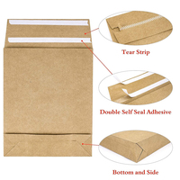 Enveloppes personnalisées écologiques biodégradables en papier kraft avec fermeture autocollante pour la protection des envois e-commerce