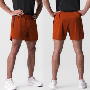 Léger hommes Gym course entraînement Fitness sueur Boxer Shorts Nylon hommes entraînement <span class=keywords><strong>basket</strong></span>-ball entraînement Shorts avec fermeture éclair Pocke - Product Image 2