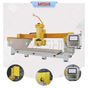 MISHI 1325 stone machinery bridge saw marble cutting automatic granite slab 5 axis bridge Saw Machine for sale