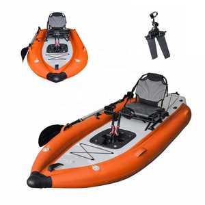 Kayak gonflable à pédales pour la pêche, bateau en PVC à une place avec propulsion par pédales pour <span class=keywords><strong>les</strong></span> lacs et <span class=keywords><strong>les</strong></span> <span class=keywords><strong>rivières</strong></span> - Product Image 1
