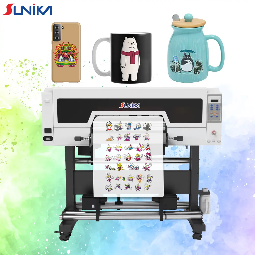 Impressora UV Sunika DTF de adesivos com Epson I3200 original, cabeça de impressão 60cm, filme dtf uv, logotipo, máquina de impressão de camisetas