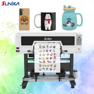 Impresora de pegatinas Sunika UV DTF con cabezal de impresión Original Epson I3200 60cm impresora de logotipo de película UV DTF máquina de impresión de camisetas