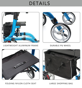 Gran oferta, dispositivo médico estable para el <span class=keywords><strong>cuidado</strong></span> del hogar, ligero, portátil para personas <span class=keywords><strong>mayores</strong></span>, andador vertical plegable, Scooter con asiento - Product Image 3