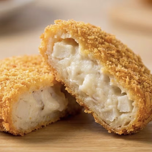 Croquettes japonaises Tsukiji pour enfants, forme ovale, surgelées, avec garniture crémeuse de pommes de terre et morceaux sautés, goût salé, paquet de 30g - Product Image 1