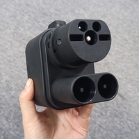 Adaptateur CCS2 vers CCS1 pour charger les véhicules électriques américains sur une station de recharge rapide DC européenne, connecteur combiné