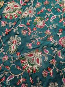 ผ้าปักลายพื้นที่ผ้าไหมแบบใหม่ขายดี - Product Image 4