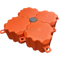 Dock flottant modulaire pour yacht en matériau HDPE 500x500x400mm 7kg