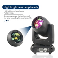 AICPOSE Projecteur de Scène à Effet Lumineux 200W LED Lyre Mobile Faisceau Lumineux RGBW 4-en-1 Spot Lyre Mobile