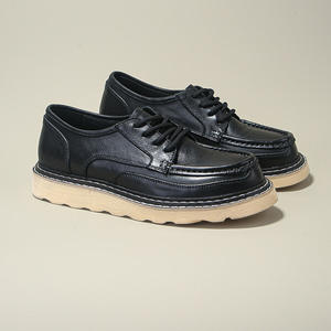 Zapatos Oxford de Cuero Genuino Hechos a Medida para Hombre, Diseño Cuadrado de Alta Gama, Transpirables, con Suela Suave, JiuZhou - Product Image 4