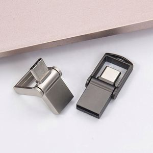 Clé USB rotative en métal à double interface 2.0/3.0 avec logo personnalisé pour téléphone et ordinateur portable – Transfert de fichiers facile - Product Image 3
