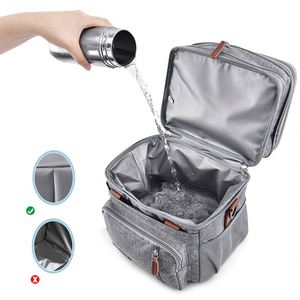 Outdoor Camping Aluminum Foil Insulated 20L Double Layer Large Capacity Waterproof Soft Picnic Portable Cooler Bag for Fishing - Product Image 3