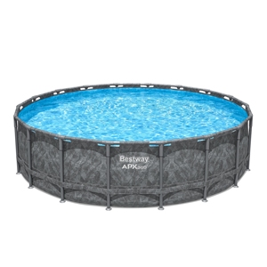 Nouvel Arrivage 2025 – <span class=keywords><strong>Piscine</strong></span> Familiale Extérieure 5,49m x 1,32m Grise avec Support et <span class=keywords><strong>Filtre</strong></span> à <span class=keywords><strong>Sable</strong></span> <span class=keywords><strong>pour</strong></span> <span class=keywords><strong>Piscine</strong></span> à Pagaie, 561KM - Product Image 1