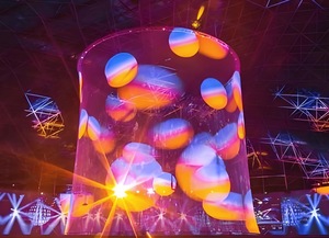 Kim loại lưới gạc 3D Holographic spliceable 360 độ màn hình với thiết kế nhẹ di động cho nghệ thuật kỹ thuật số nhập vai - Product Image 5