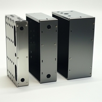 Caja de computadora negra Caja de aluminio Servidor de chapa de metal Montaje en rack y chasis de equipo eléctrico