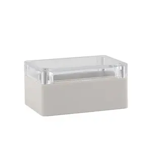 Ip67 abs plástico caixa de junção de distribuição, à prova d'água externa caixa de proteção do cabo com capa transparente