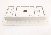 Diffuseur d'air moderne blanc pour plafond, mur ou sol, en métal, pour ventilation par advection, 4 * 10 pouces, pour cloison sèche