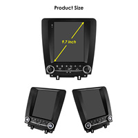 Autoradio Android CARUPEZ 9,7 pouces pour Ford Mustang 2010-2014 7862S 8 cœurs, style Tesla vertical, unité principale de navigation, DSP GPS