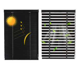 Phong cách nhà máy tùy chỉnh thực hiện rắn gỗ màn trập trồng màn trập Rèm Basswood cửa sổ cửa chớp thiết kế hiện đại màn tường - Product Image 5