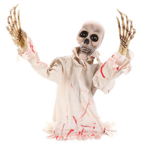 Jouet fantôme demi-bête réaliste en plastique à piles pour scène <span class=keywords><strong>de</strong></span> maison hantée, avec effets sonores amusants et rugissants, idéal pour Halloween - Product Image 1