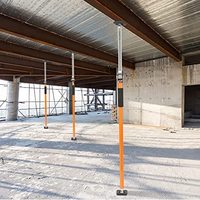 Barre de support, barre de support en acier premium avec une capacité de 60 kg pour armoire, poteau de support télescopique rapide à longueur réglable
