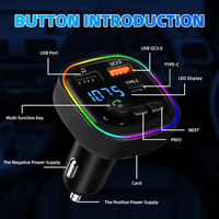 Accessoires de chargement de voiture Adaptateur de chargeur de voiture double Usb 2 Port Usb Led Display 3.1a Smart Car Charger For Iphone Mobile Phone